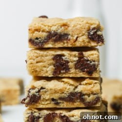 Stack of Vegan blondies.