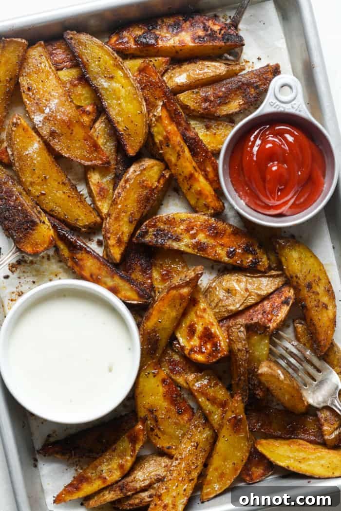 Sliced fries on pan.