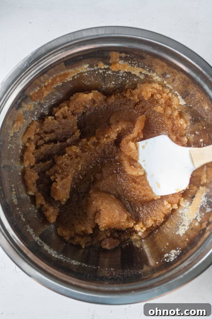 Sugars and coconut oil in bowl.