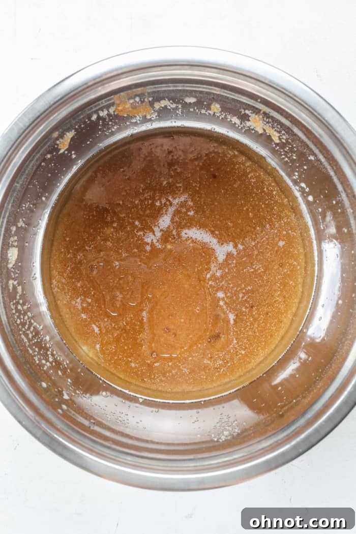 Applesauce and coconut oil in bowl.