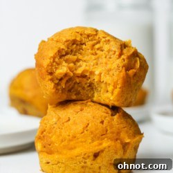 Delicious vegan pumpkin muffins.
