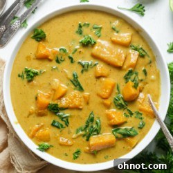 Butternut squash curry.