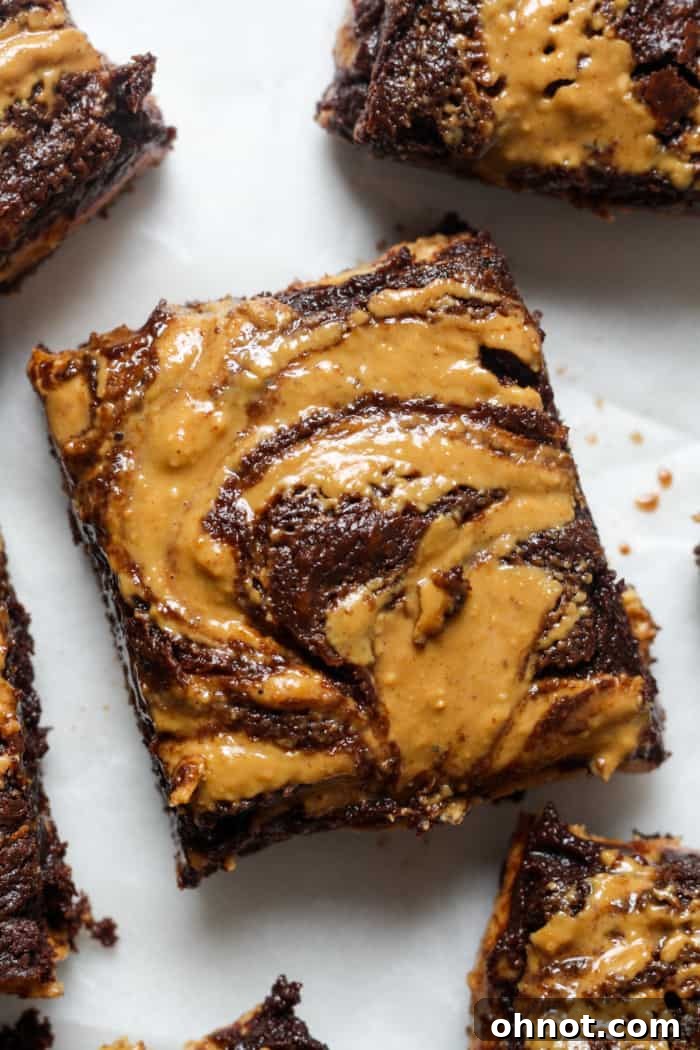 Thick gooey brownie.