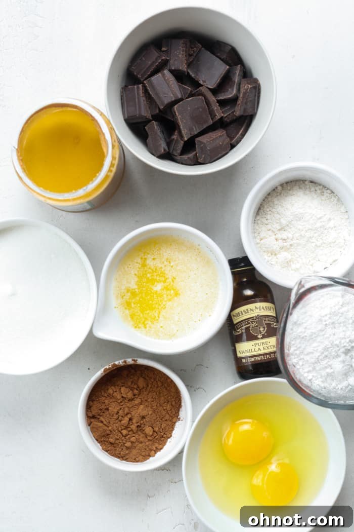 Peanut butter, chocolate and other ingredients.