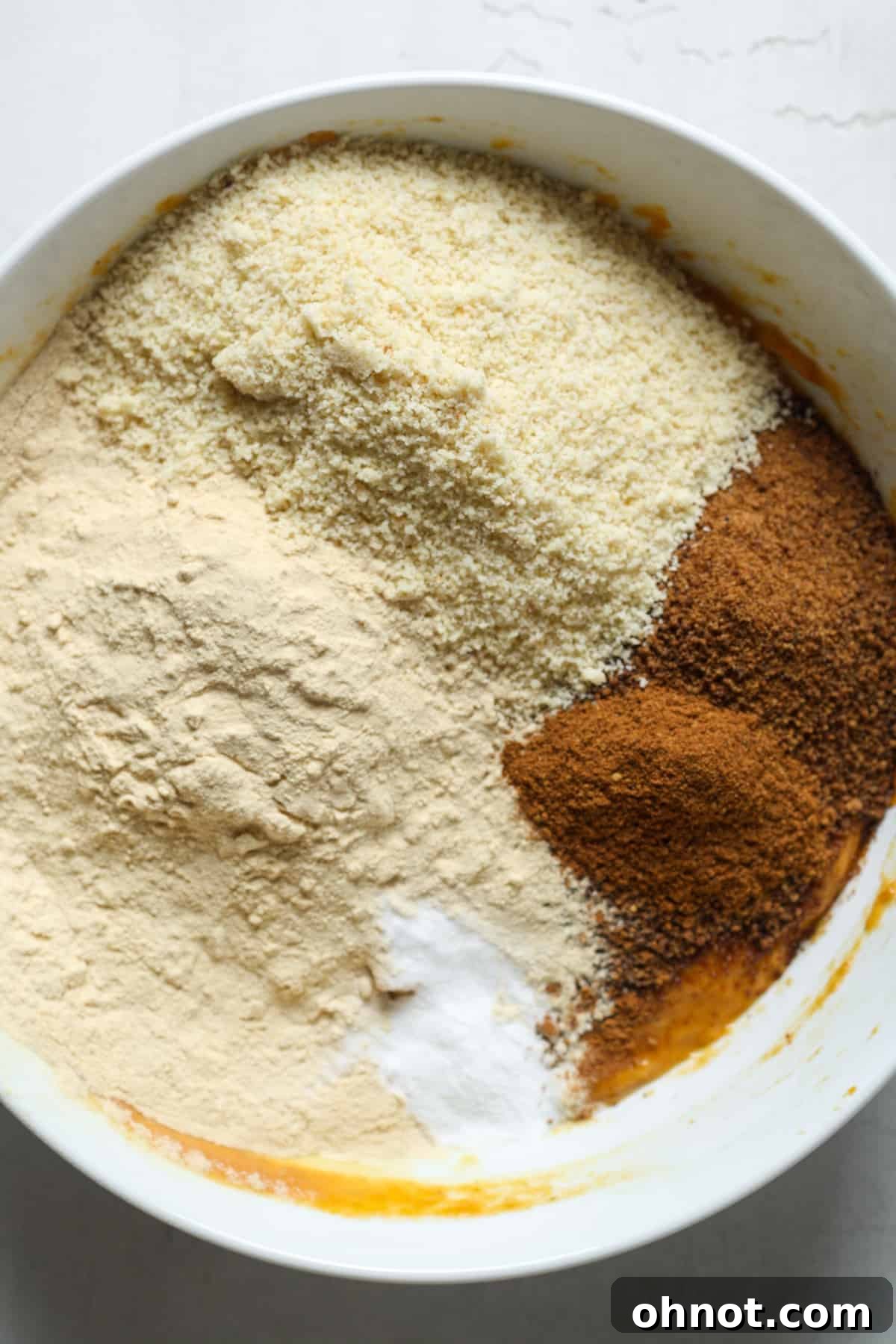 Almond flour and coconut sugar.