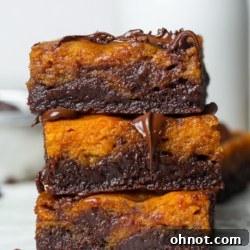 Pumpkin brownies.