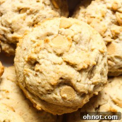 Chewy peanut butter cookies.