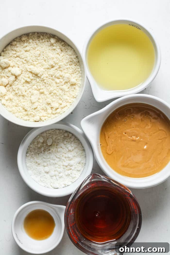 Ingredients for Twix bars.