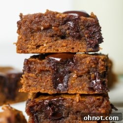 Protein brownies, fudgy and delicious.