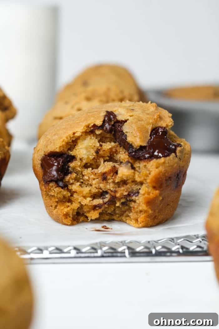 Bite of healthy pastry.
