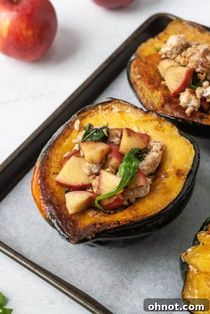 An array of fresh winter squash on a pan, highlighting the seasonal ingredient.