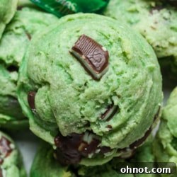 Mint chocolate chip cookies.