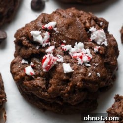 Chocolate peppermint cookies.