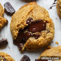 Healthy chocolate chip cookies.