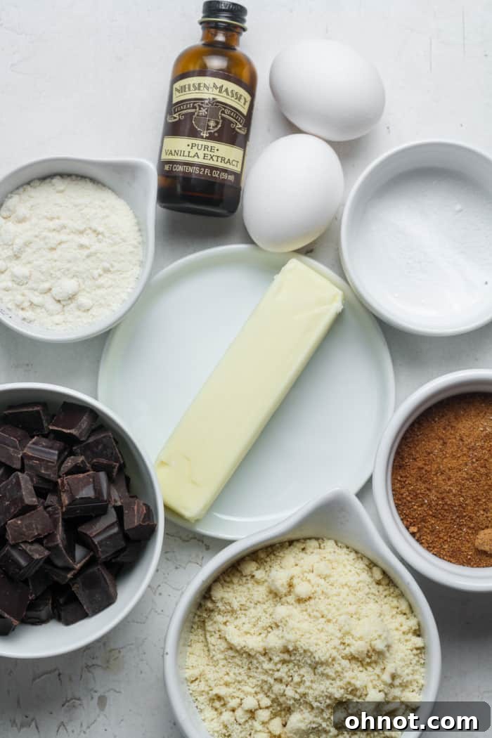 Ingredients laid out for healthy cookies recipe.