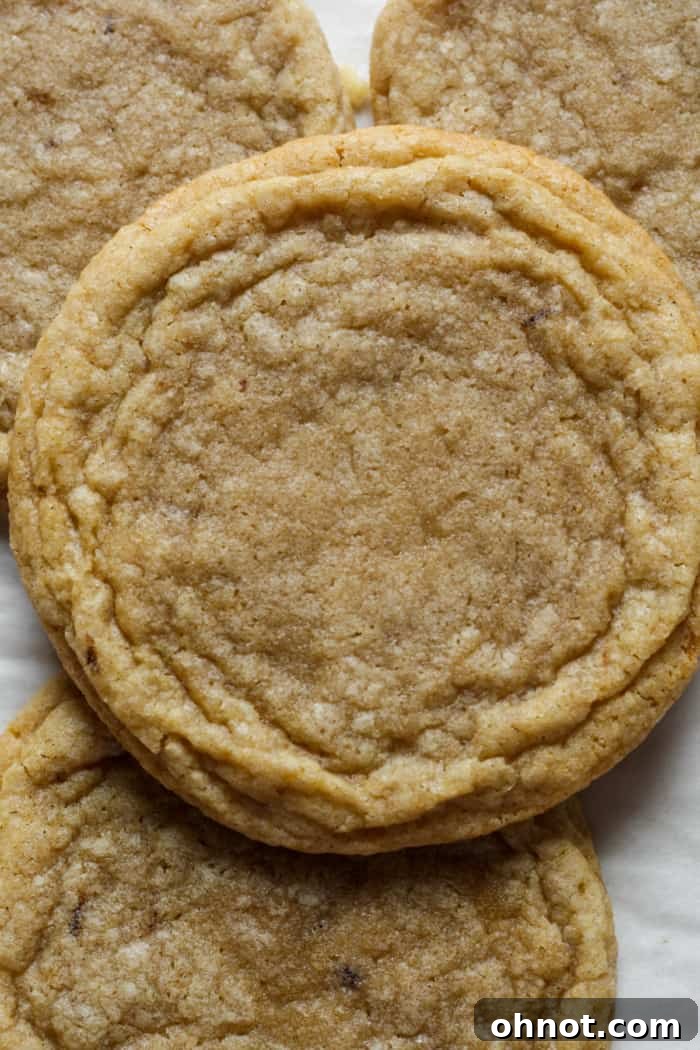 Espresso cookies. A plate of golden-brown espresso cookies, some stacked, some scattered.
