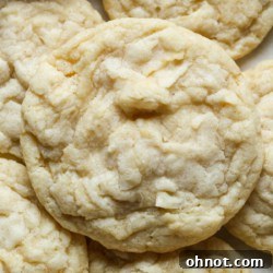 Coconut cookies.