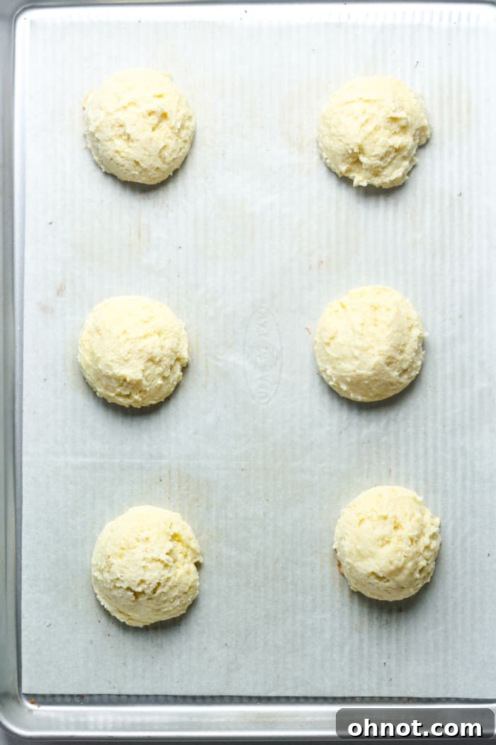 Baked soft cookies.