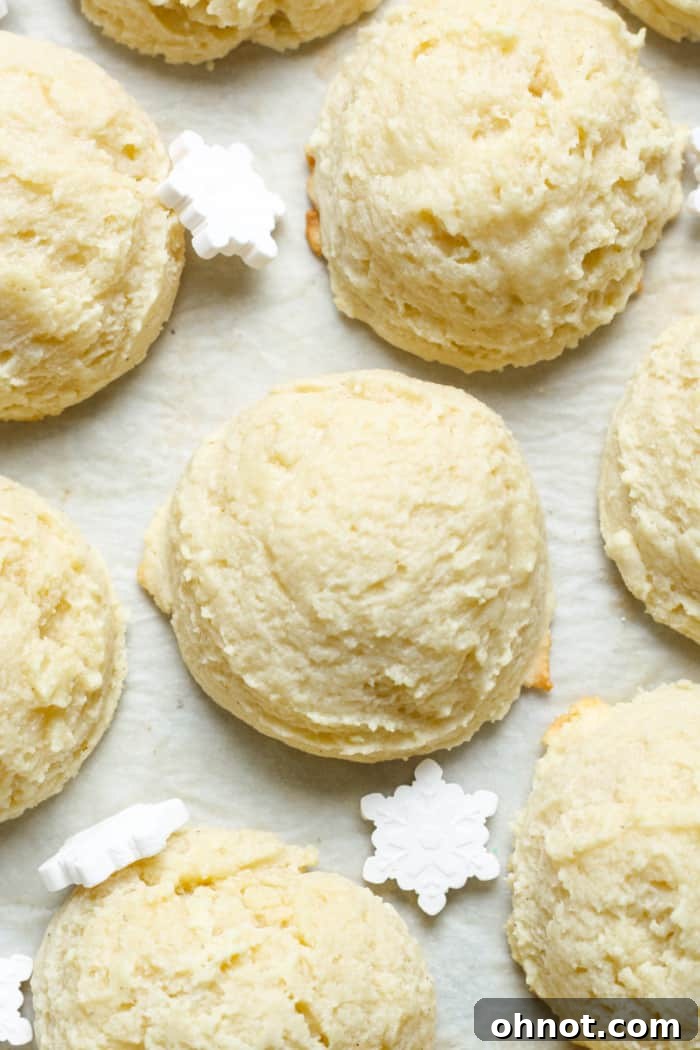 Huge thick sugar cookies.
