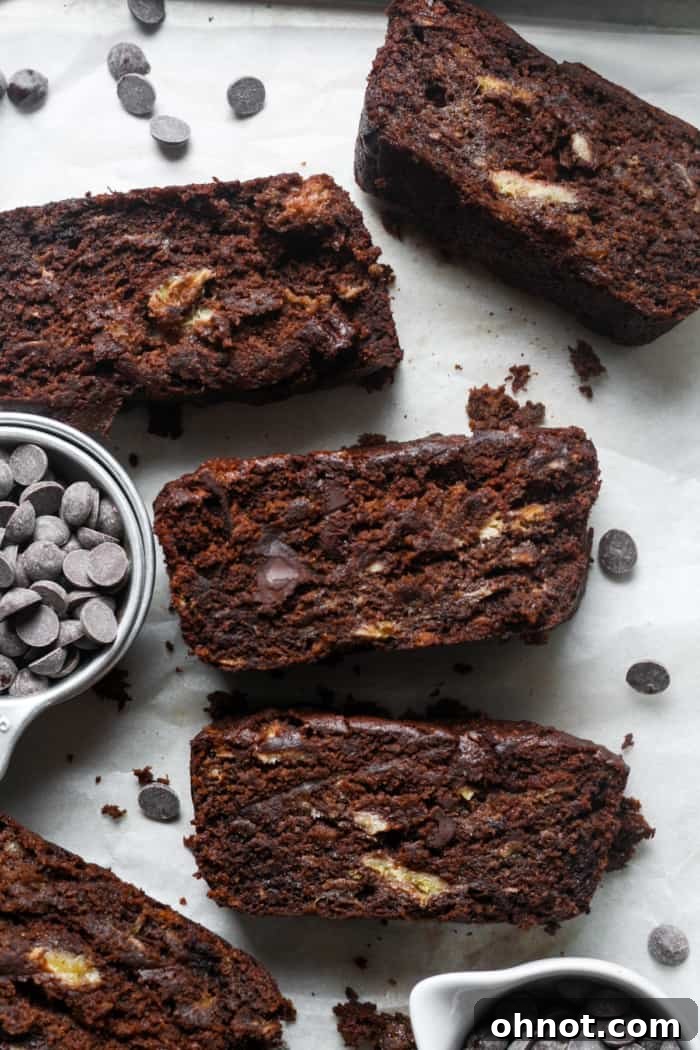 Chocolate banana bread.