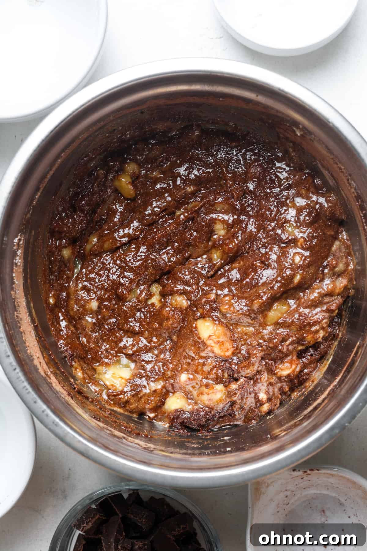 Chocolate bread batter.