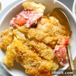 Lobster mac and cheese.
