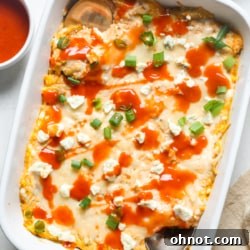 Keto buffalo chicken dip.