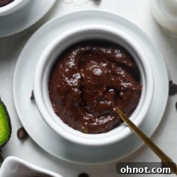 Avocado chocolate pudding.