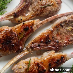 Lamb lollipops.