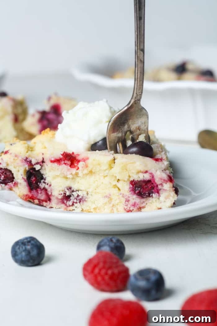 Berry cake.