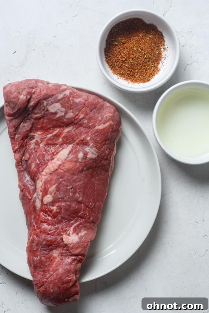Ingredients for oven tri tip.