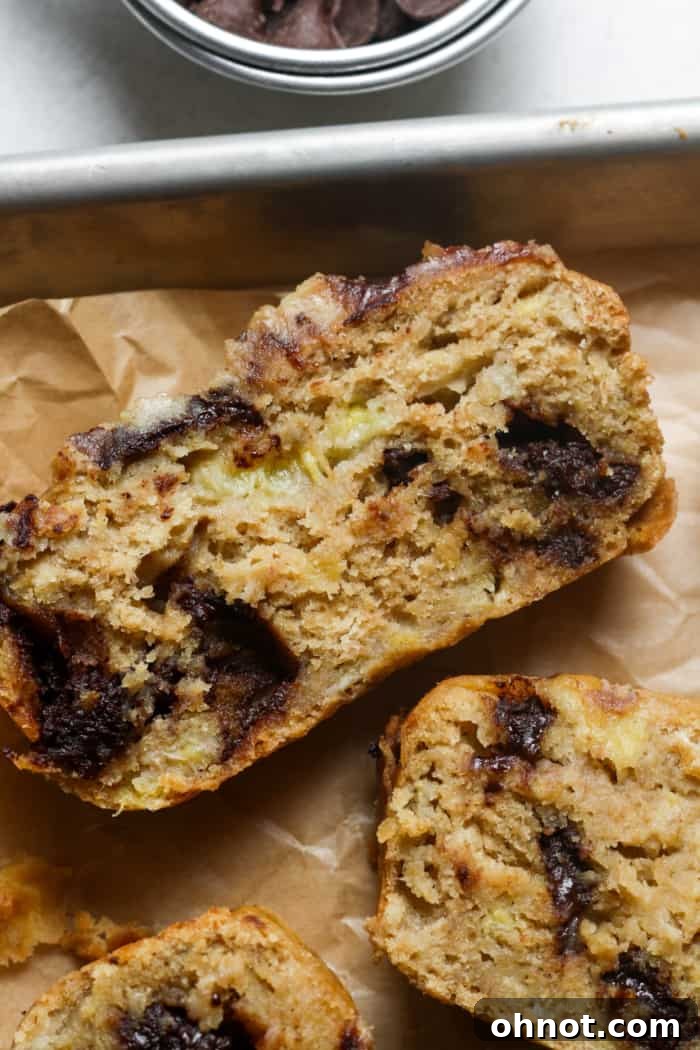 A thick slice of healthy banana bread, showing its moist texture.
