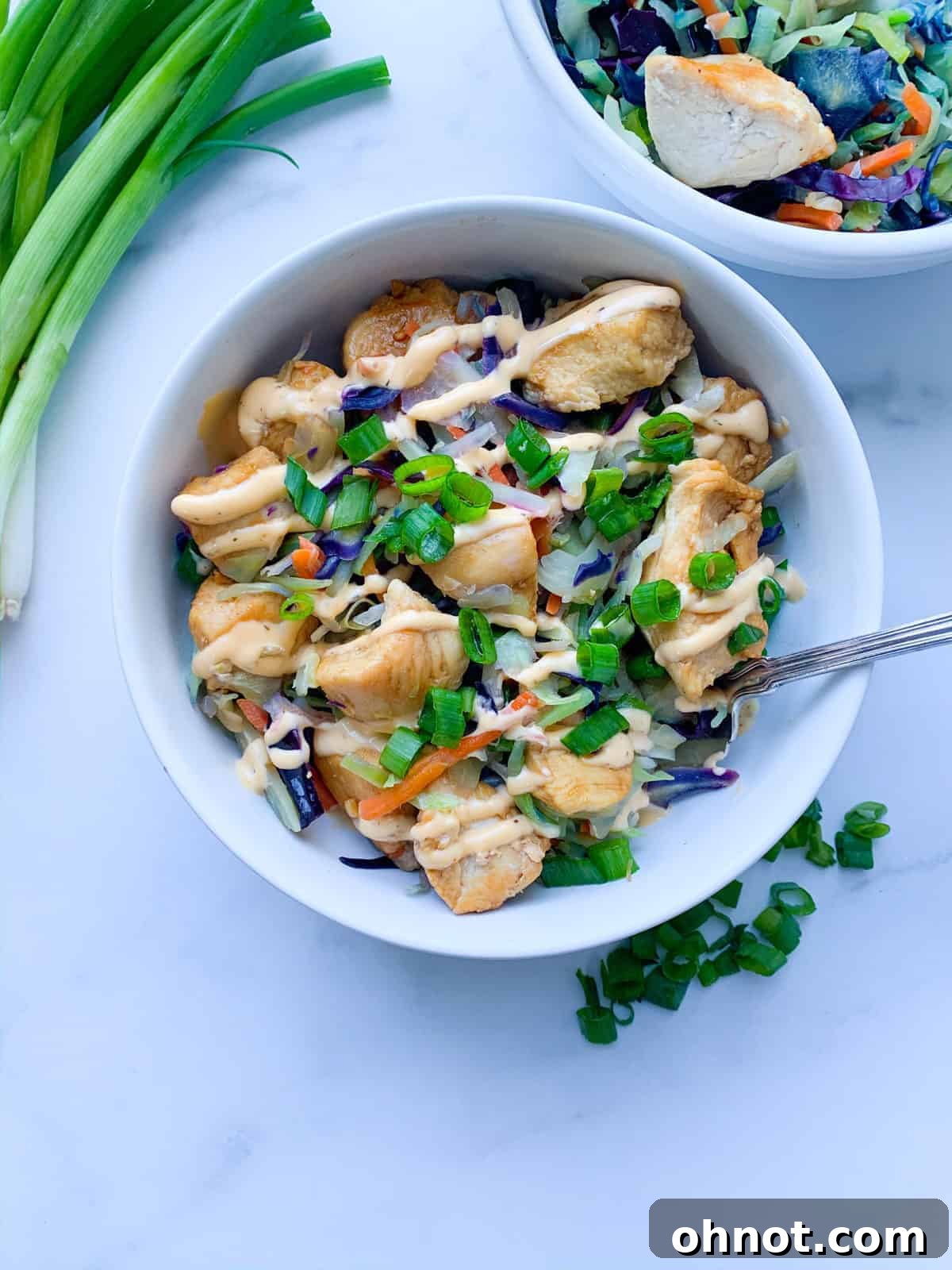 Delicious Whole30 Chicken Egg Roll in a Bowl