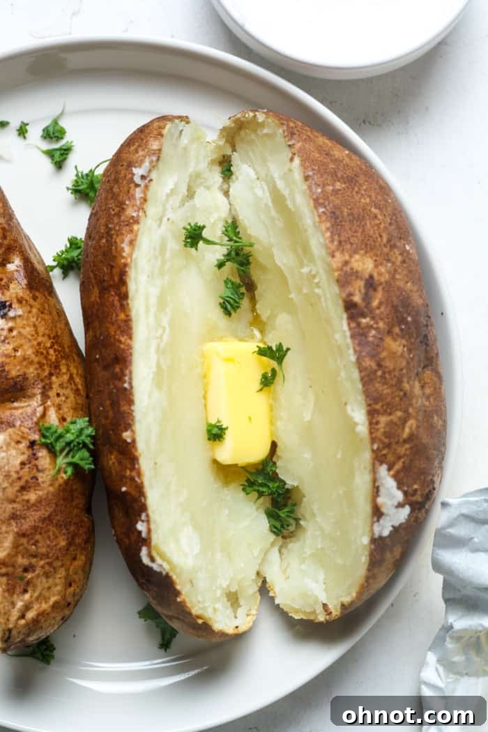 Air fryer baked potato.