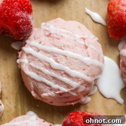 Strawberry cookies.