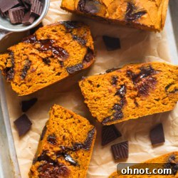Pumpkin chocolate chip bread.