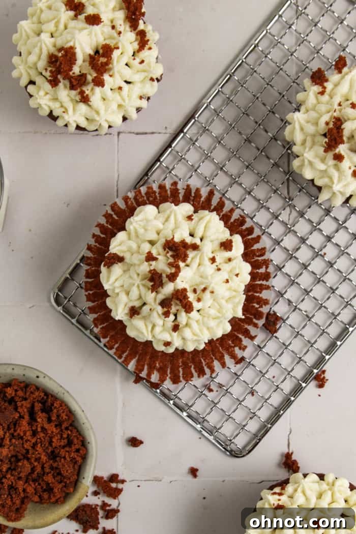 Mini cakes with frosting.