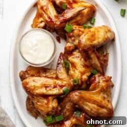Whole30 chicken wings with sauce