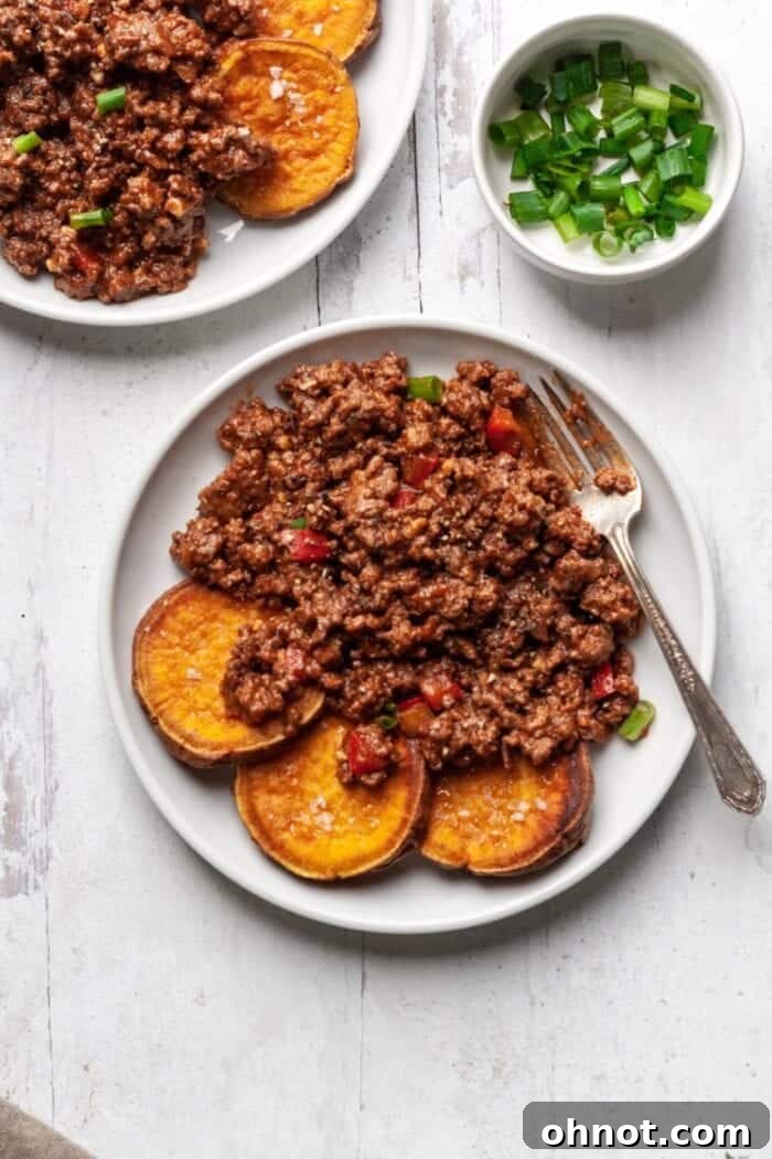 Sloppy Joe Sweet Potato Bowls - First Image