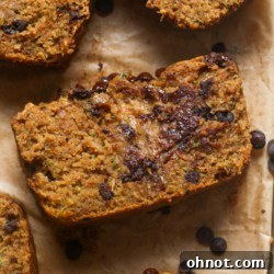 Healthy zucchini bread.