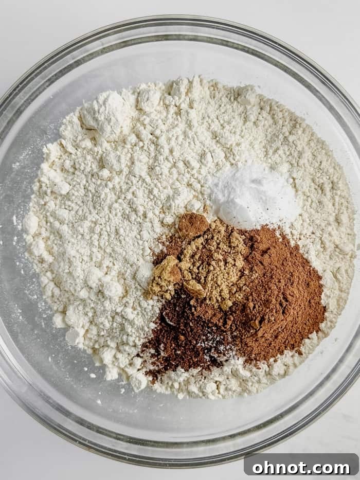 A bowl containing all the dry pumpkin spices, perfectly blended.
