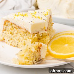 Lemon poppy seed cake.