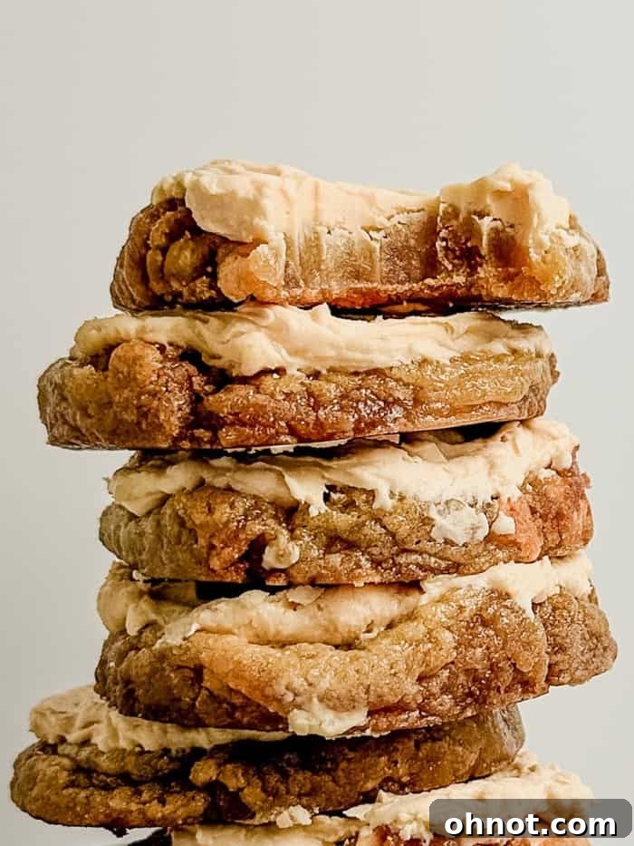 Delicious Harry Potter Butterbeer cookies arranged for a festive occasion.