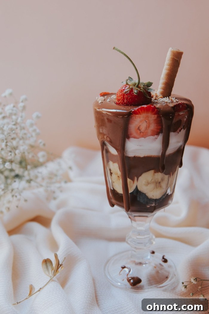 Fruit pudding parfait.