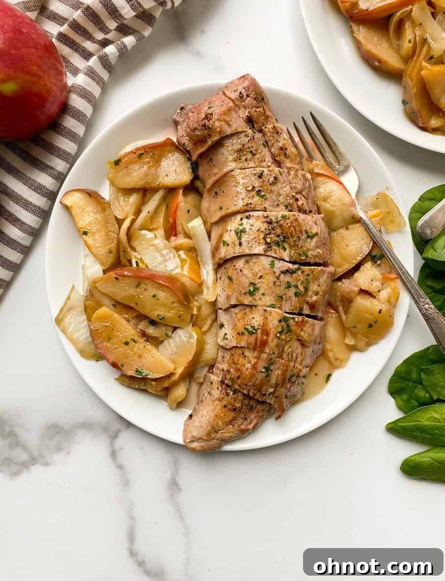 Delicious Whole30 Pork and Apples Skillet