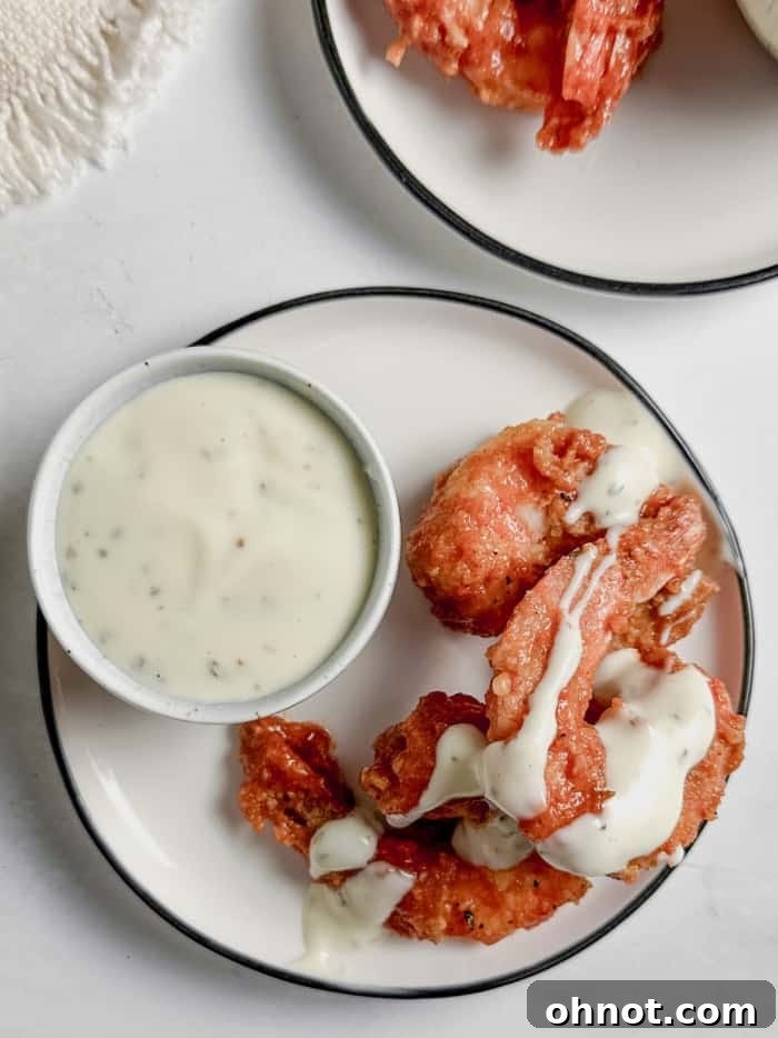Shrimp with hot sauce.