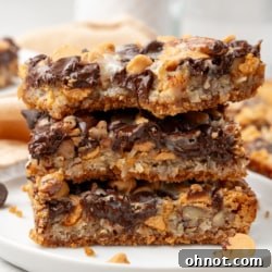 Beautifully baked 7 layer bars