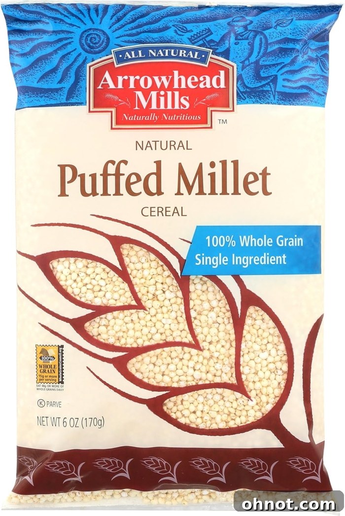 Puffed millet.