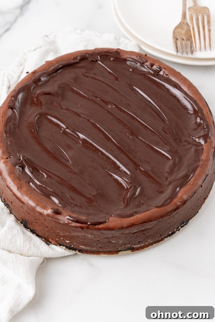 Triple chocolate dessert.