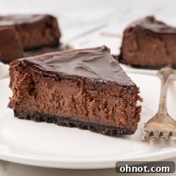 Gluten free chocolate cheesecake.